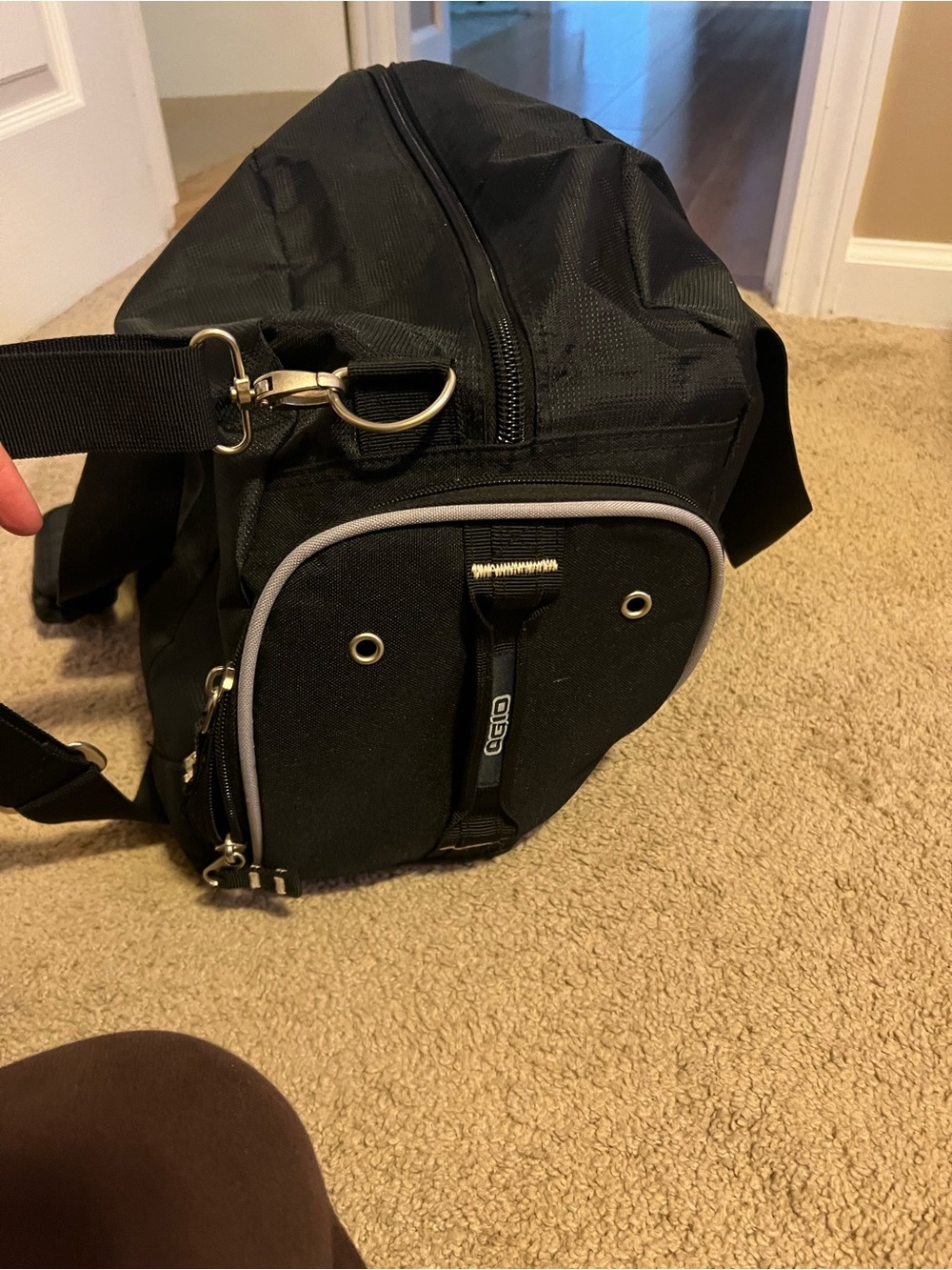 OGIO Black Men's Duffel Bag with Adjustable Shoulder Strap - Picture 2 of 14